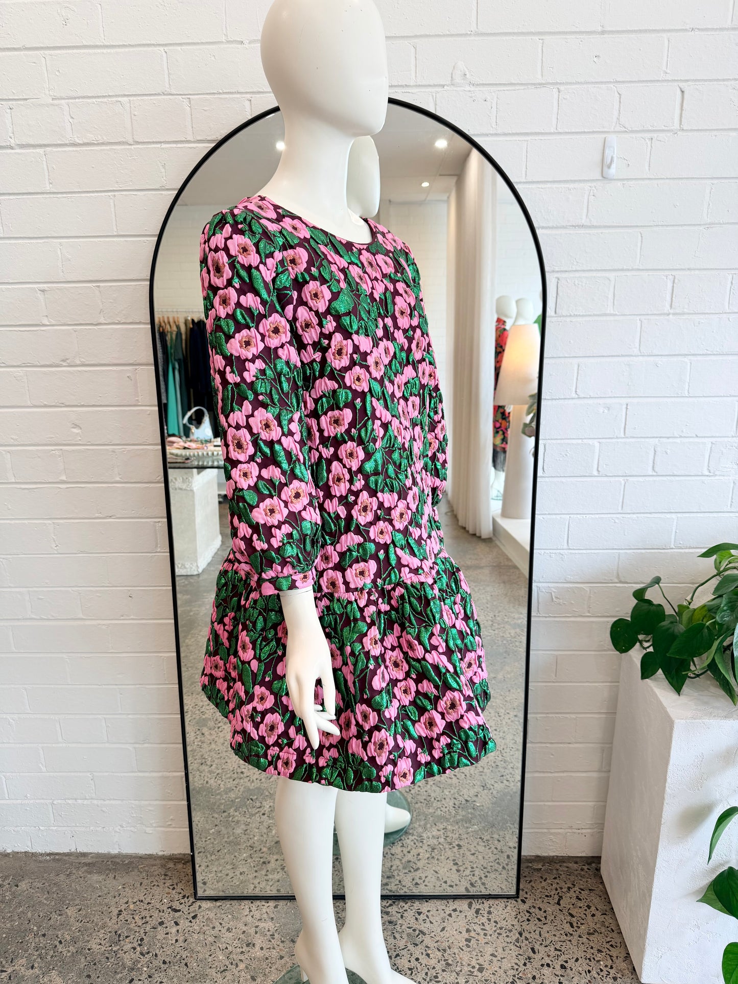 Gorman 'Wild Roses' Jacquard Dress - Size 8