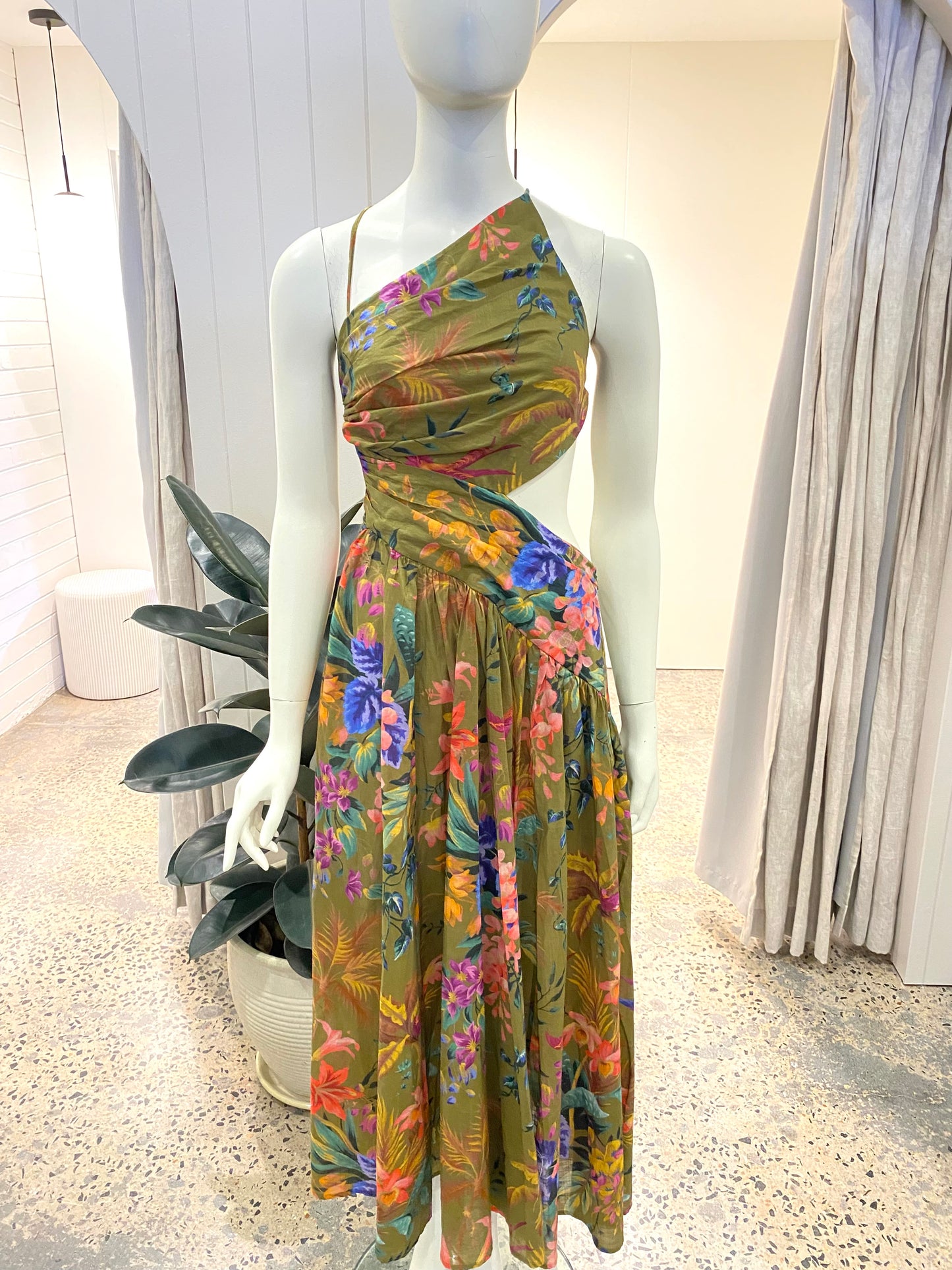 Zimmermann Tropicana Asymmetric Dress - Size 2