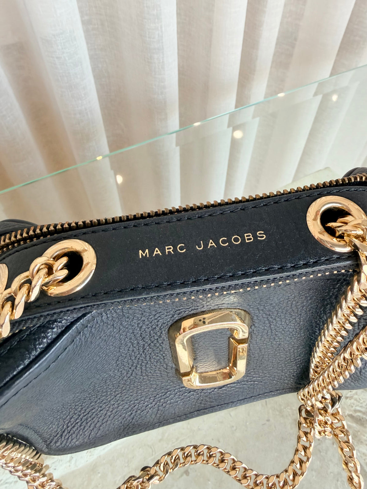 Marc Jacobs 'The Snapshot' Crossbody Bag in Black