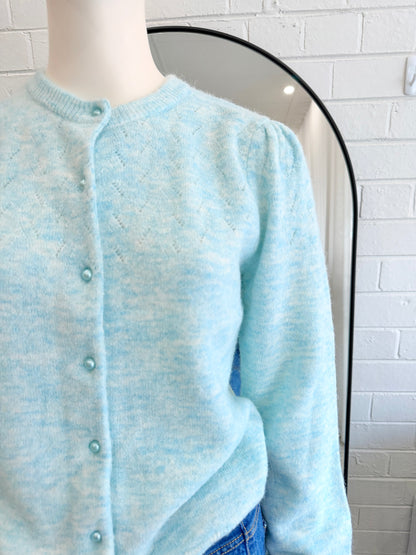 Review Ice Blue Heidi Cardigan