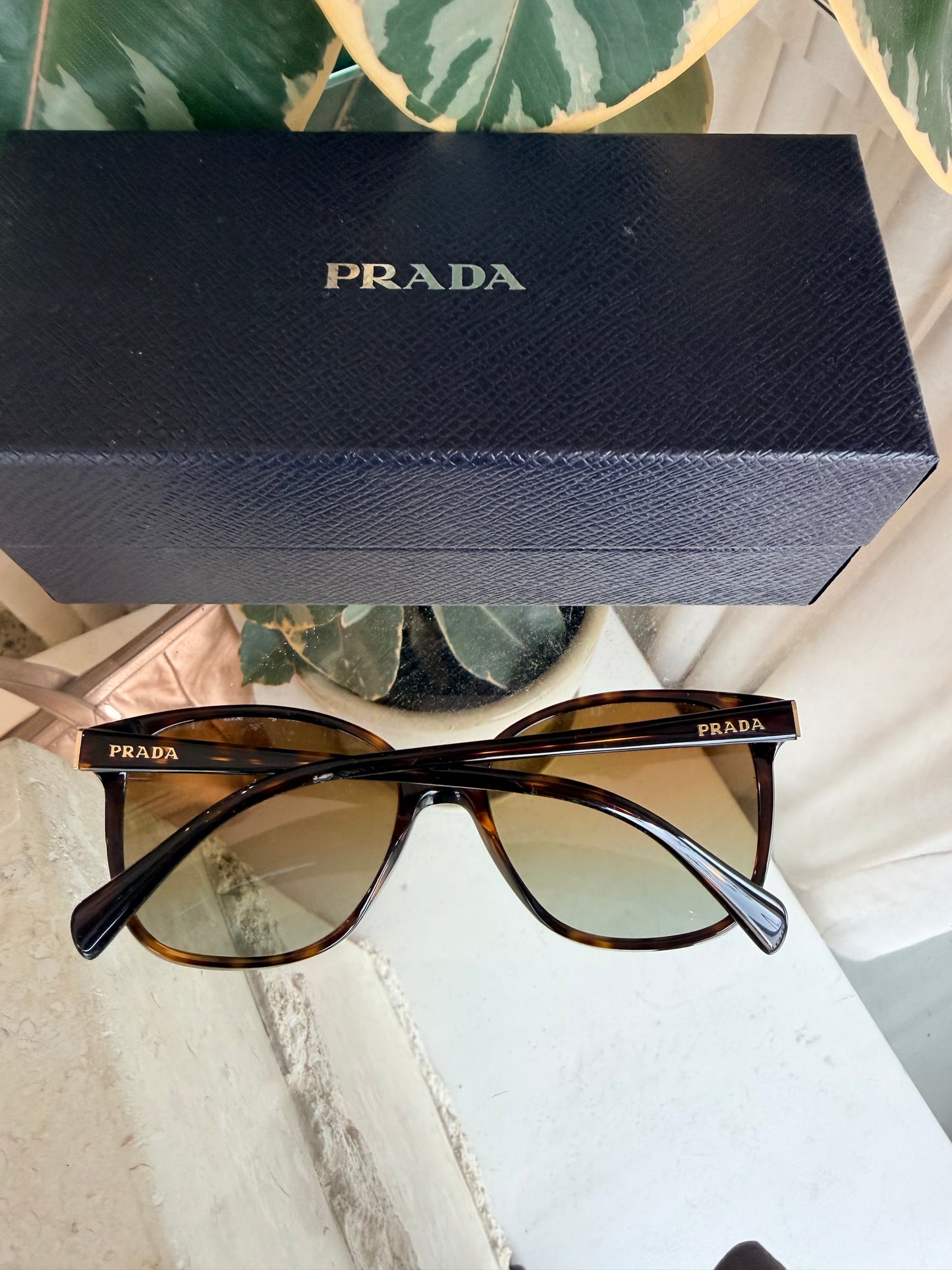 Prada Tortoise Shell SPR010 Sunglasses