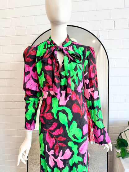 Husk 'Cortess' Print Midi Dess - Size 12 - Pre-Loved Geelong 2