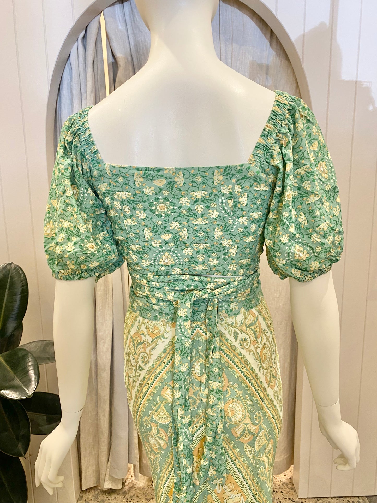 Spell 'Madame Peacock' Tie Top - Size Small (8/10)