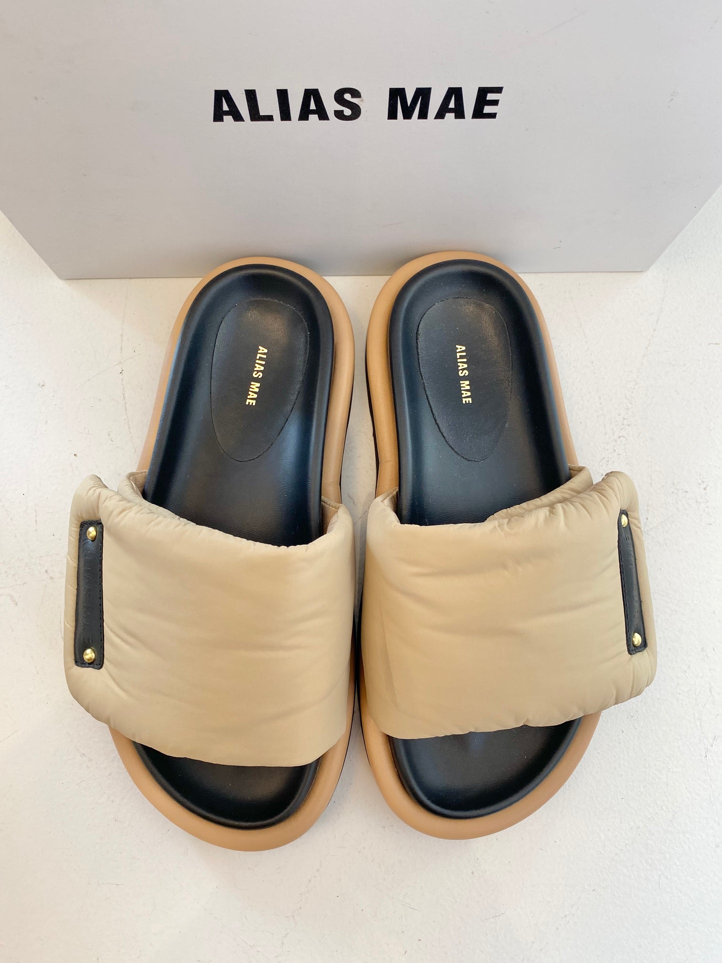 Alias Mae 'Saige' Slides in Chai - Size 39