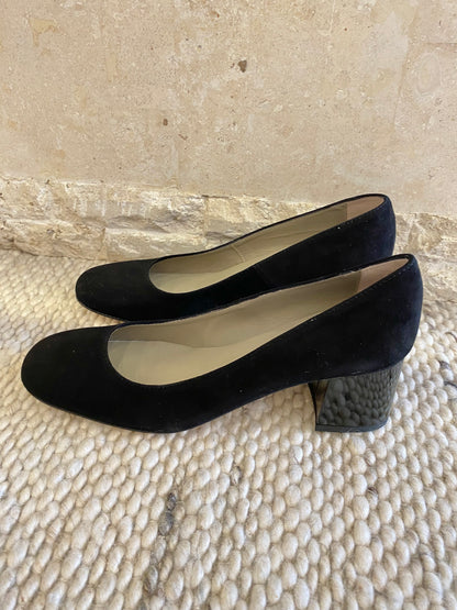 Habbott Edgar Block Heels in Black - Size 39