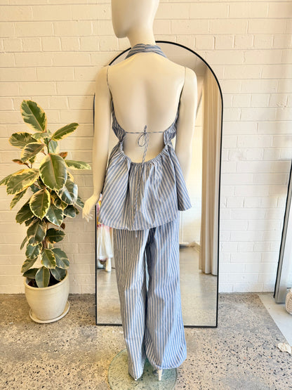 Dissh Blue Gracie Stripe Pant and Top Set - Size XL (14/16)