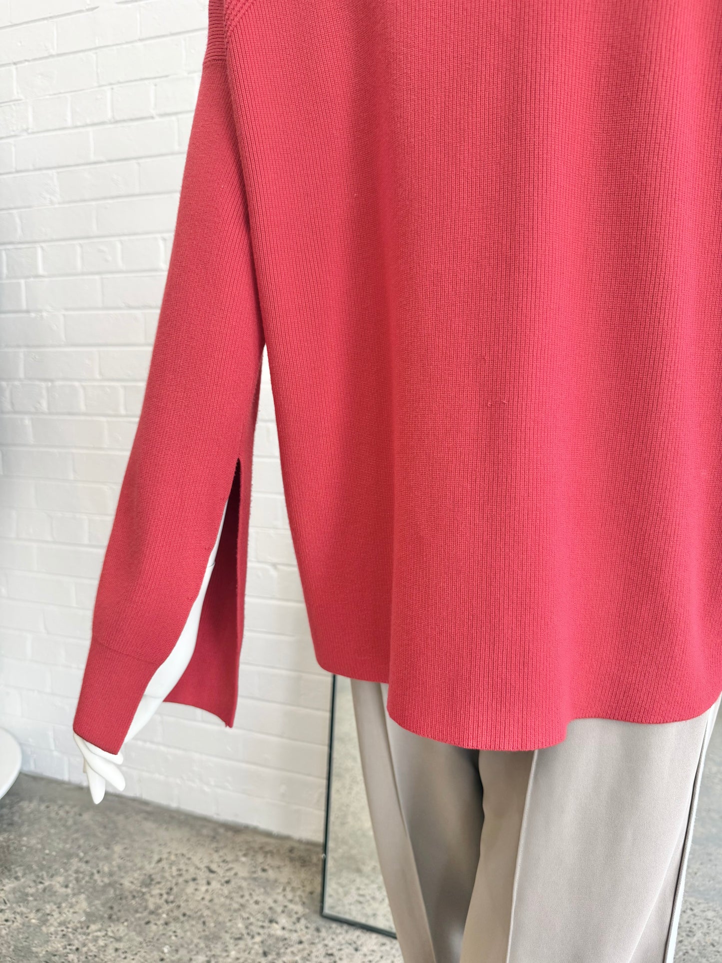 Country Road Rollneck Sweater in Red - Size M (12)