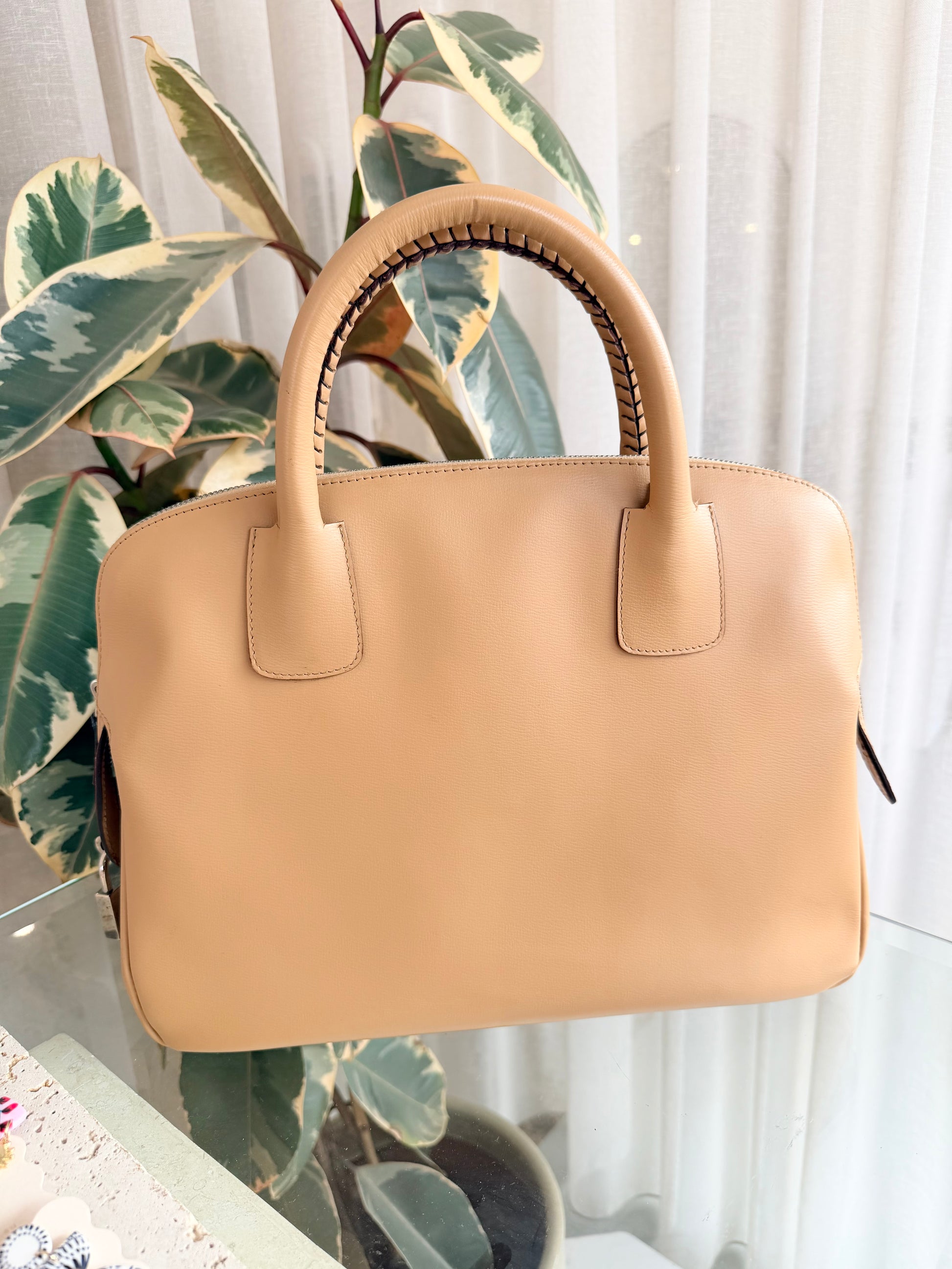 Bally Leather 'Doctors' Handbag in Tan