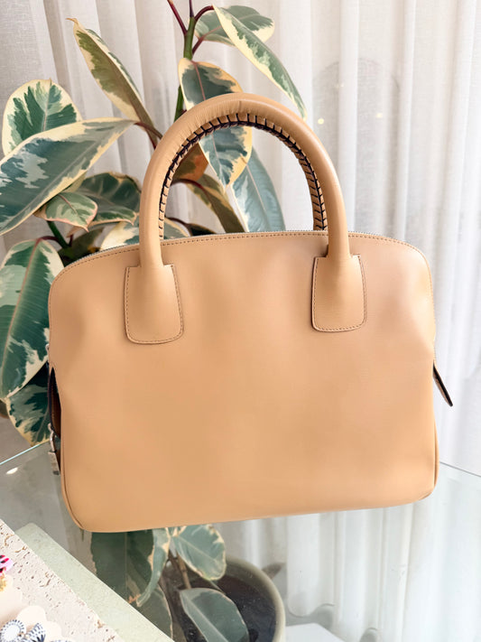 Bally Leather 'Doctors' Handbag in Tan