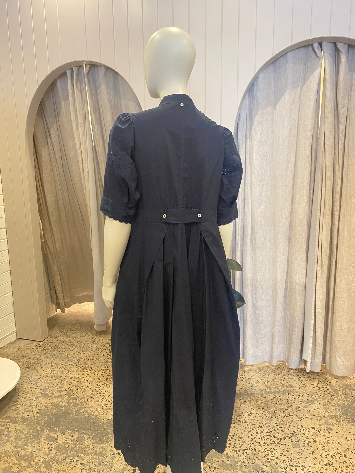 High Everyday Couture Navy Midi Dress - Size 16