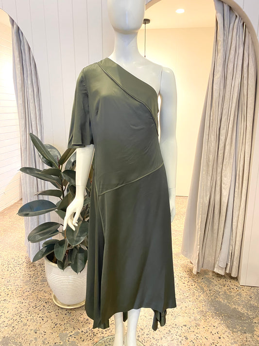 Sass & Bide The Motto Dress in Olive - Size 12