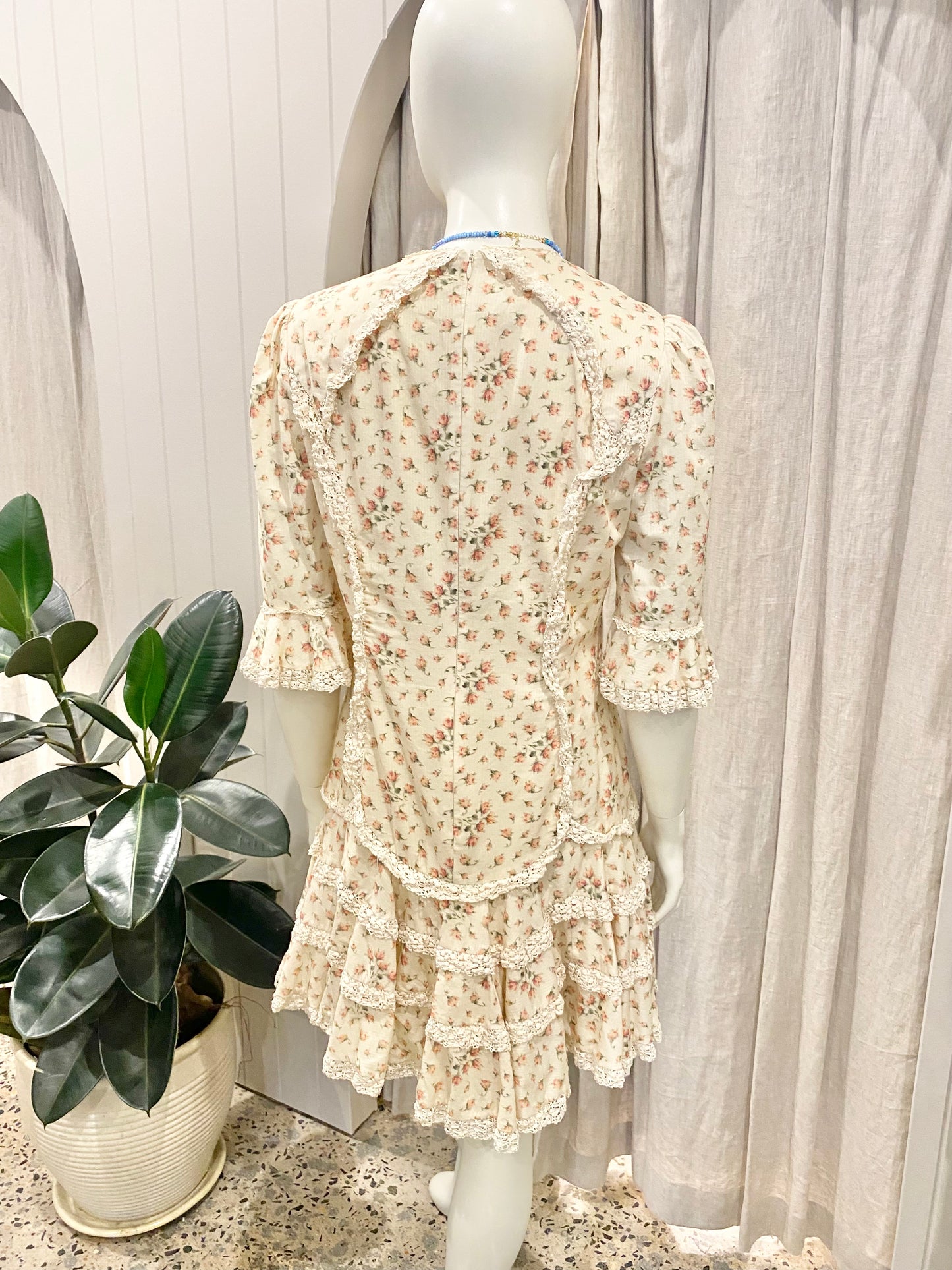 Zimmermann Cream Floral Mini Dress - Size 3