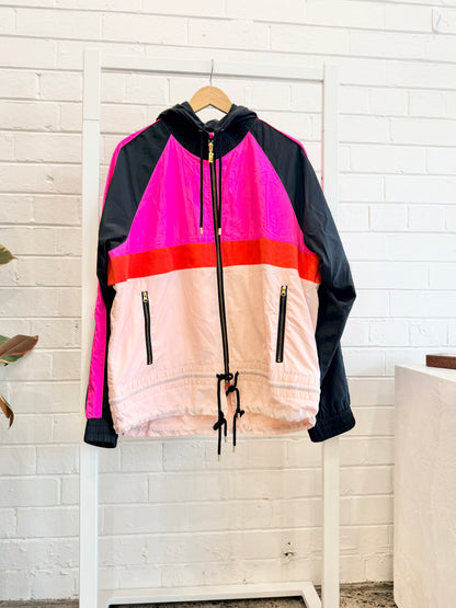 PE Nation Black/Pink Man Down Jacket - Size L (12)