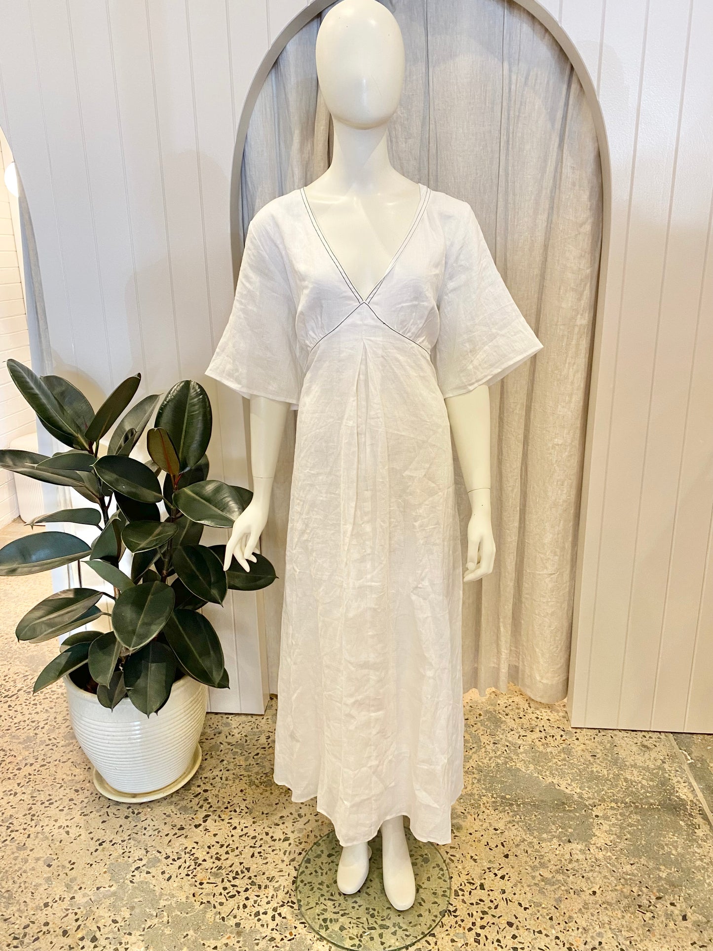 Dissh Rhodes Linen Dress - Size 16