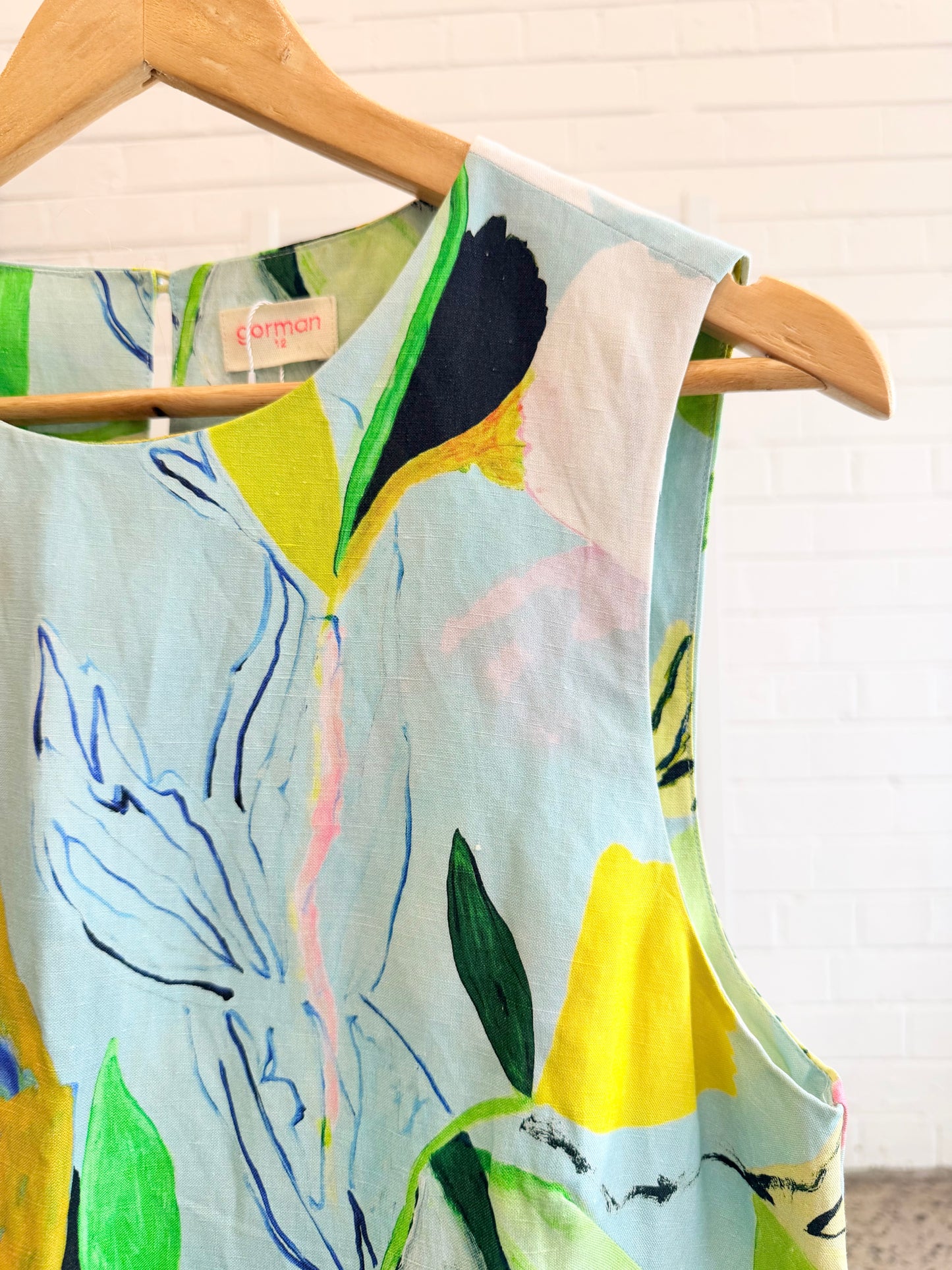 Gorman x Kaitlin Johnson 'Lush' Shift Dress - Size 12