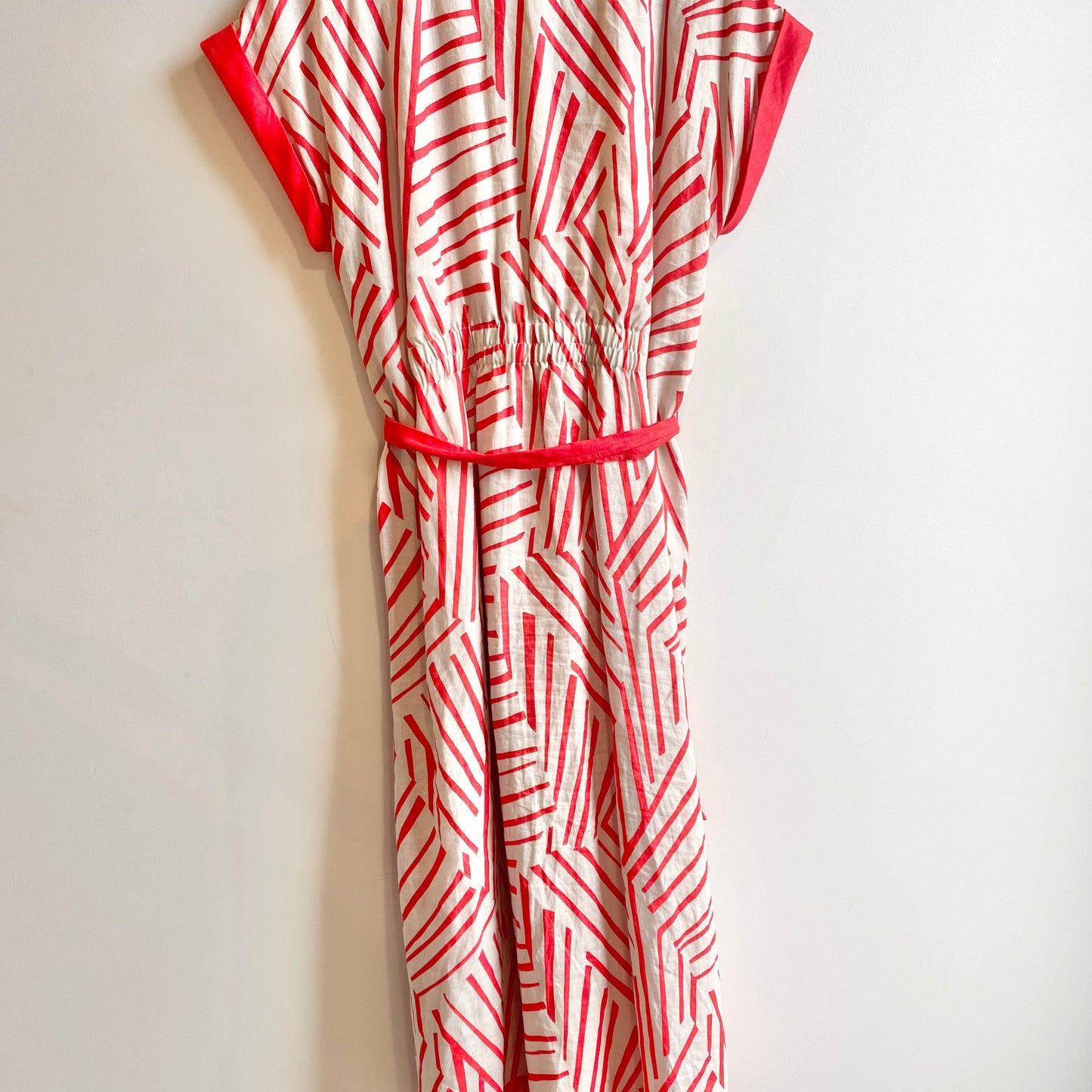 Country Road Belted Linen Dress - Size 12