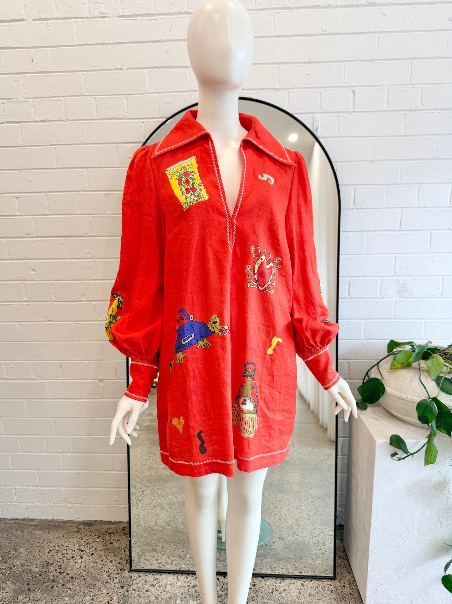 Alemais Tomato Contessa Mini Dress - Size 10 - Pre-Loved Geelong