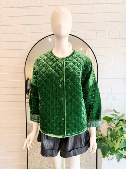 Gorman Green Bricklane Reversible Velvet Jacket - Size 6-8