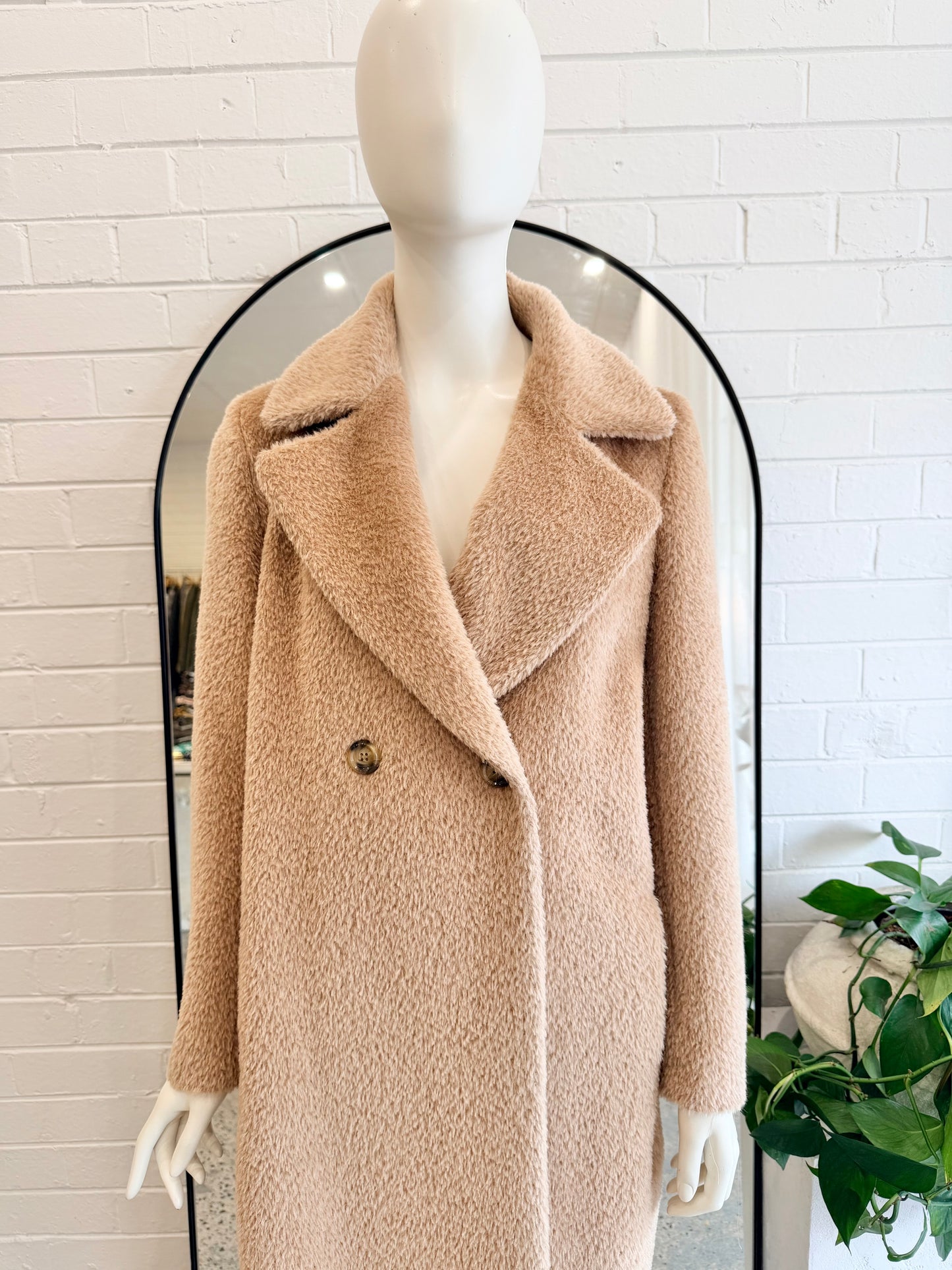 Max Mara Studio Camel Roseto Coat - Size 8 - 10