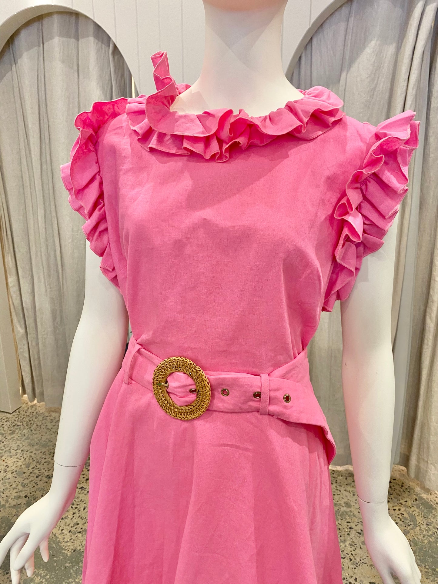 Torrance Sedgwick Mini Dress in Pink - Size 14