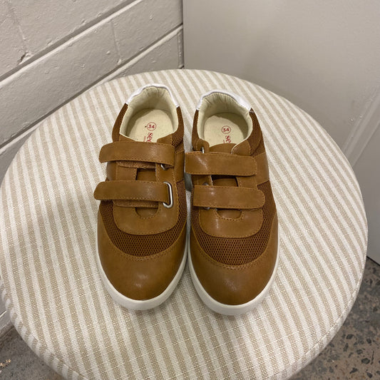 Seed Velcro Sneakers in Tan - Size 34