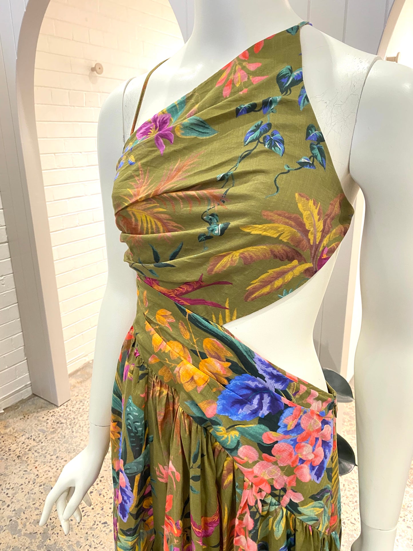 Zimmermann Tropicana Asymmetric Dress - Size 2
