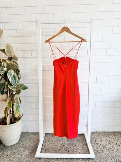 Nookie Cherry Trinity 2 Way Midi Dress - Size L (12)