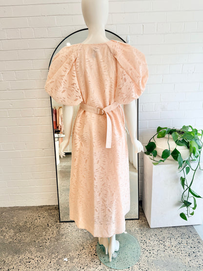 Acler Pink Floss Alfreda Midi Dress - Size 6 (au8)
