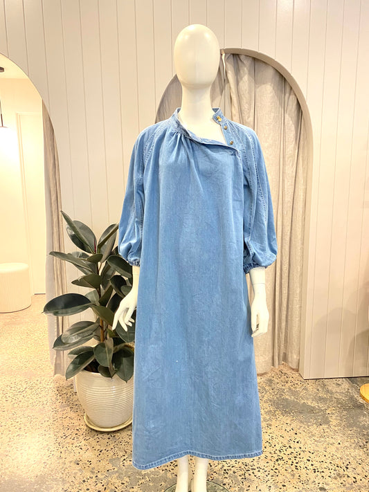 White Label Noba Denim Dress - Size 0 (8)