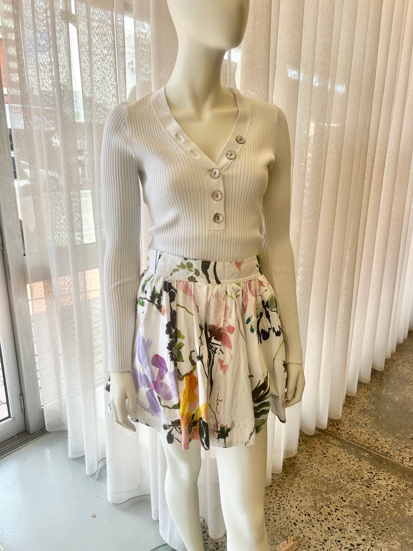 Aje Drift Mini Skirt - Size 10