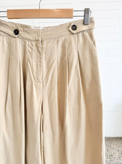 Minima Eseciales Beige Wide Leg Trouser - Size 8