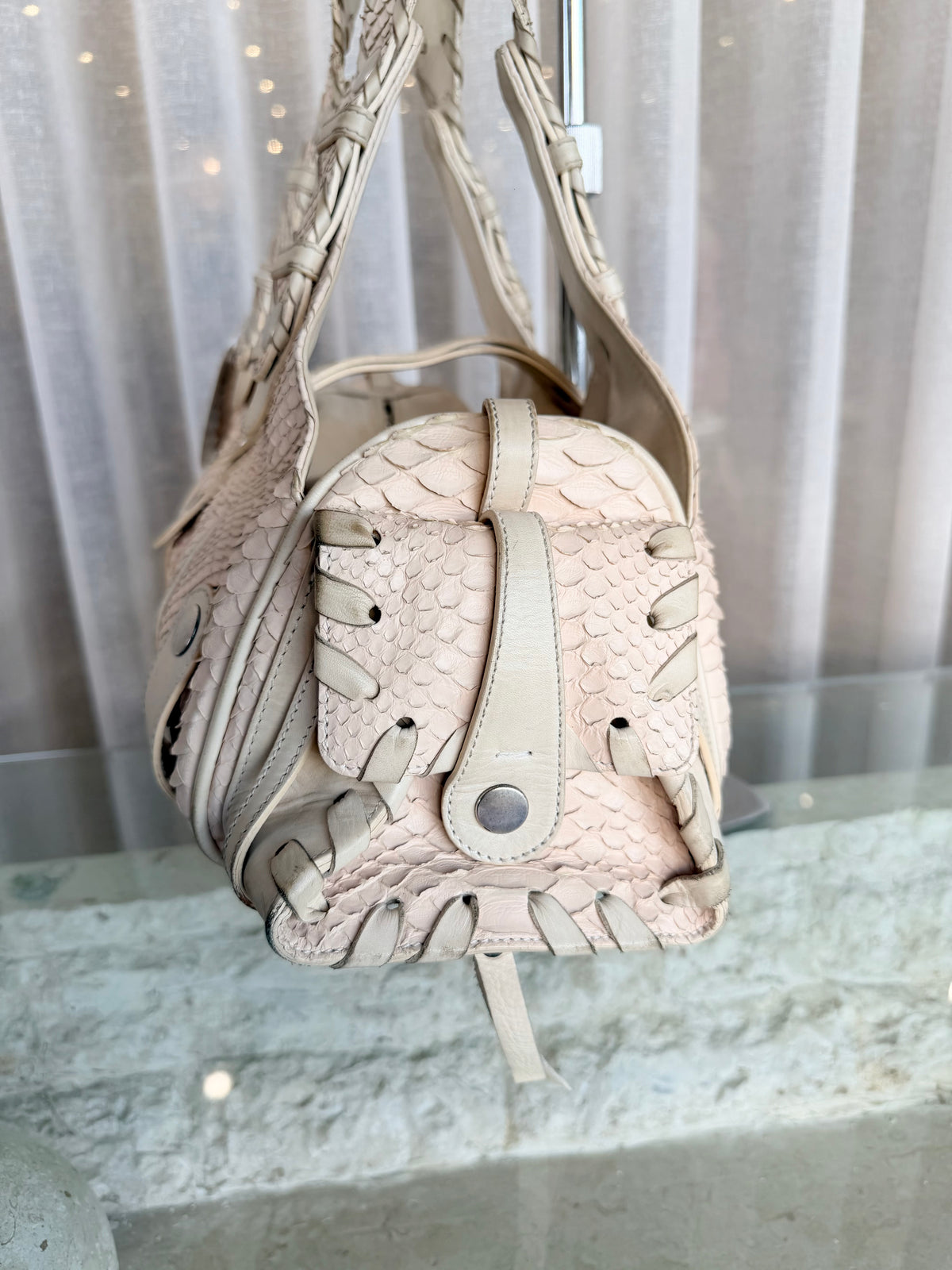 Vintage 2005 Chloe Python Silverado Handbag