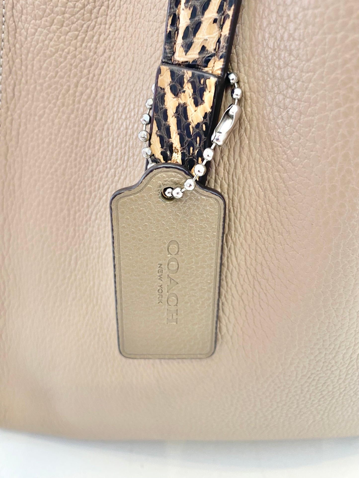 Coach Charlie Carryall With Colorblock Snakeskin