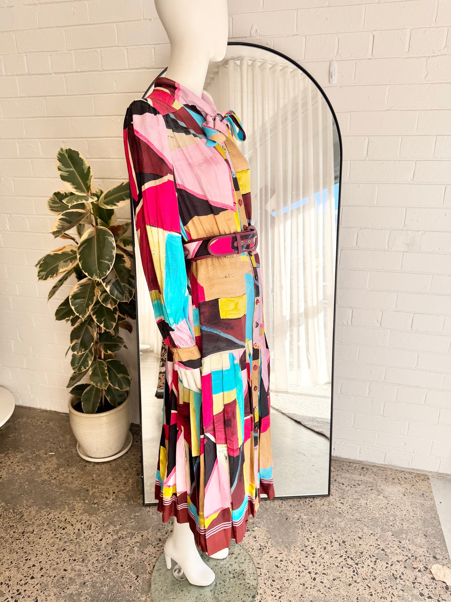 Rebecca Vallance Bastile Button Midi Dress - Size 14