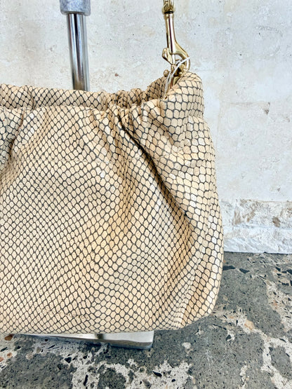 Deadly Ponies Python Macadamia Mr Cinch Mini Bag