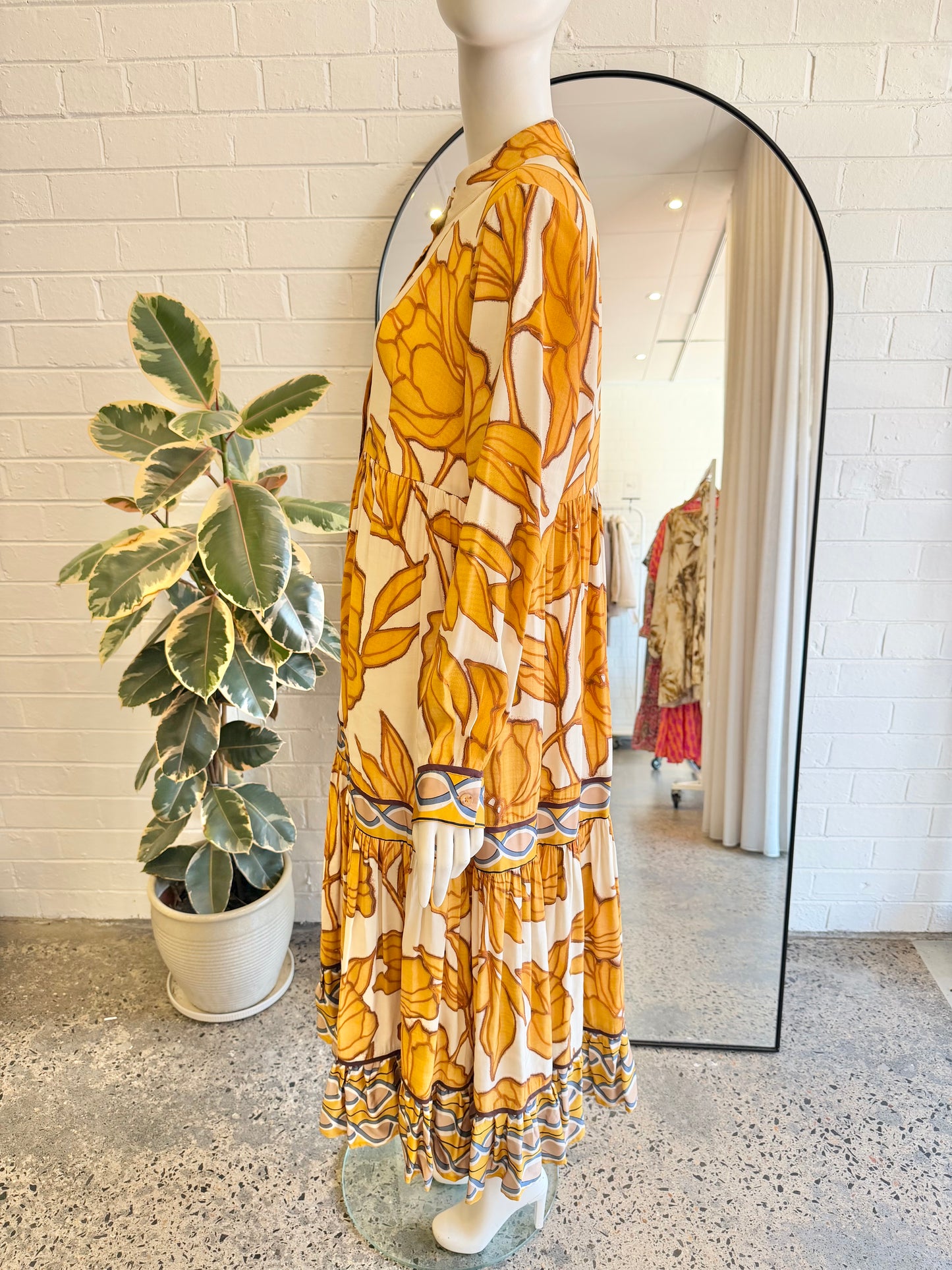 Trelise Cooper Dressing Game Stained Glass Midi Dress - Size 10