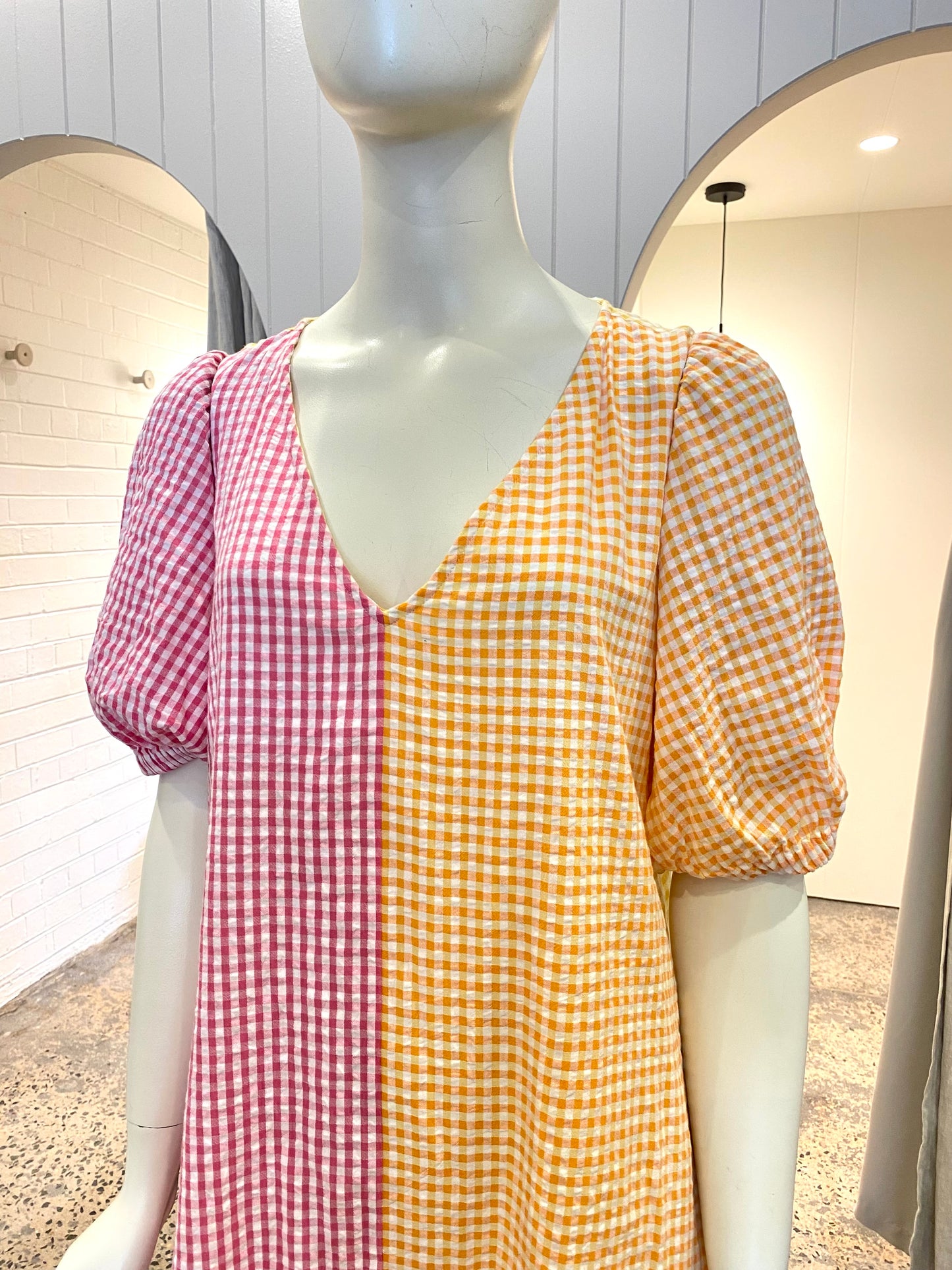 BINNY Gingham Midi Dress - Size 10