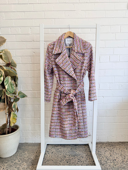 Elliatt Multi Coloured Chapelle Coat - Size M (10)