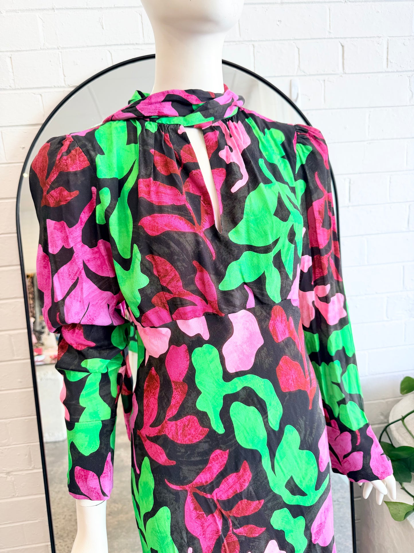 Husk 'Cortess' Print Midi Dess - Size 12 - Pre-Loved Geelong 5