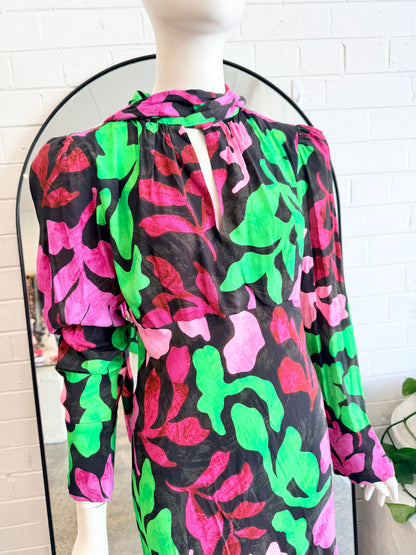 Husk 'Cortess' Print Midi Dess - Size 12 - Pre-Loved Geelong 5