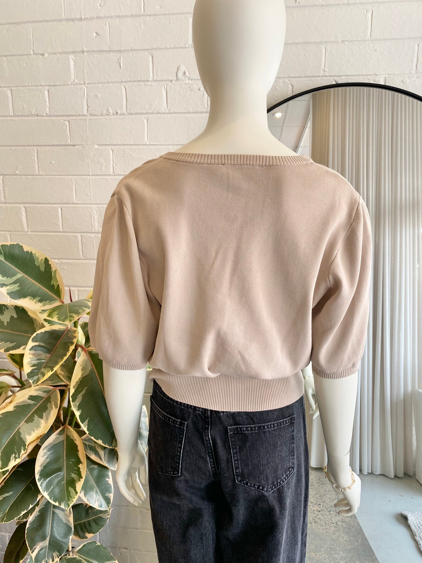 Gestuz Matthea Short Sleeve Cardigan - Size L (12)