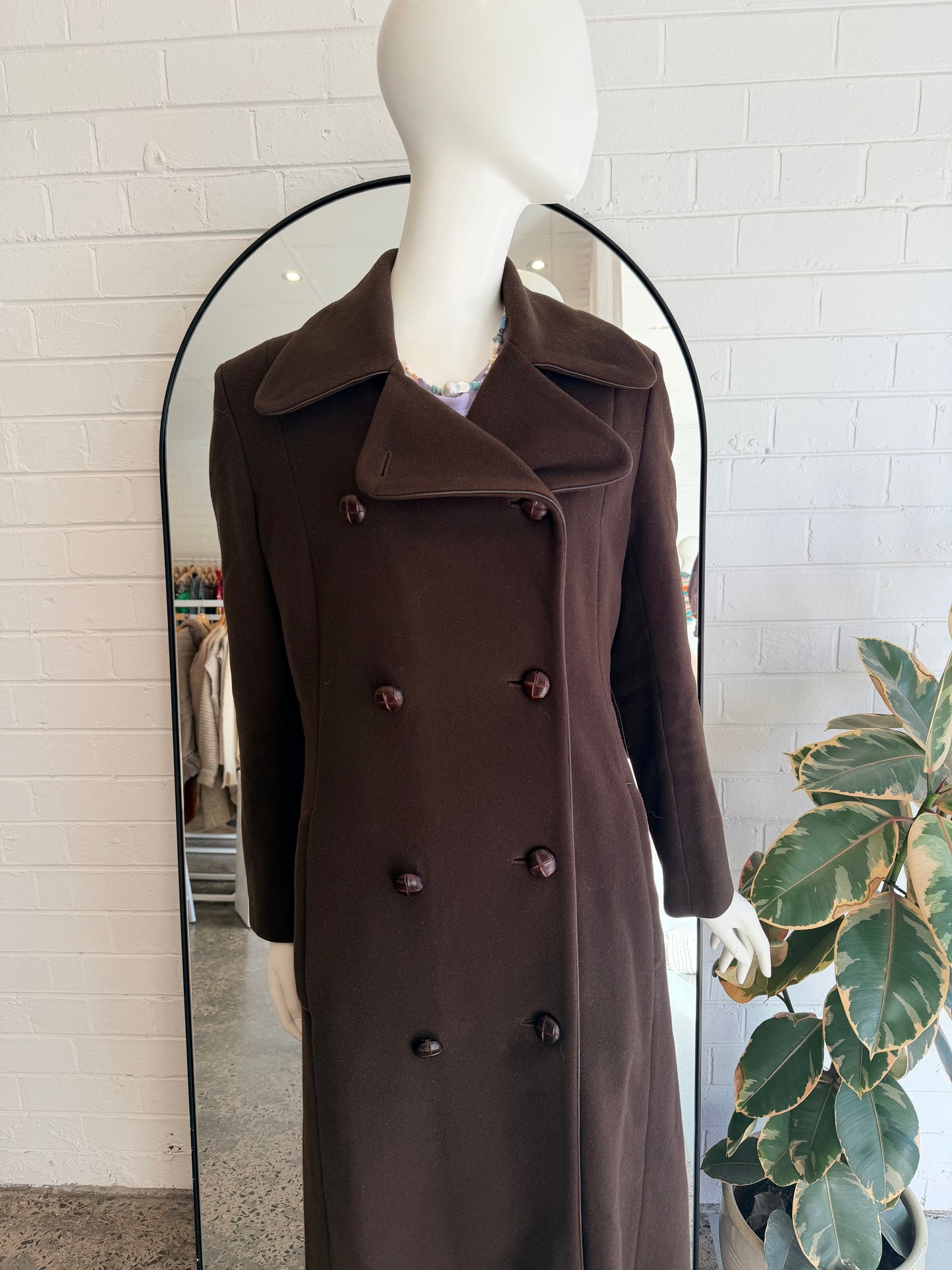 Burton Vintage Wool Blend Coat - Size 8/10