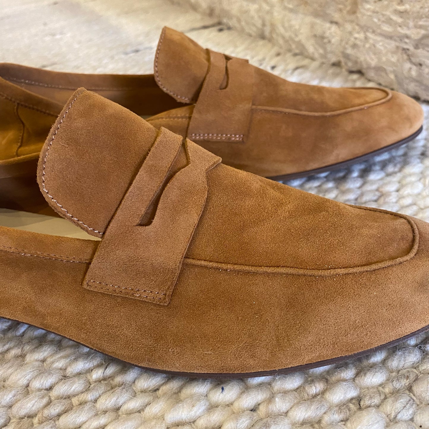 Habbot 'Paullo' Suede Loafer in Ginger - Size 42