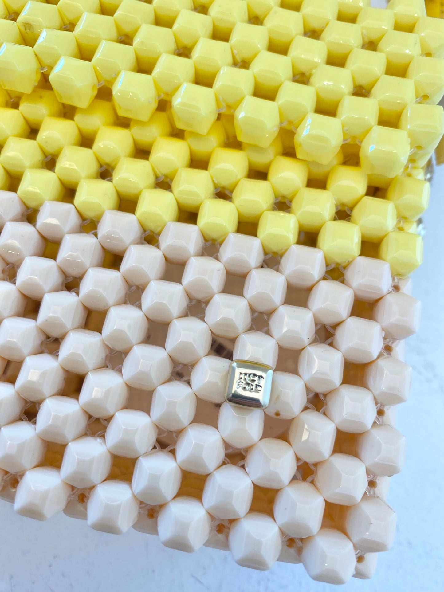 Lucy Folk Yellow Golden Age Cocktail Clutch