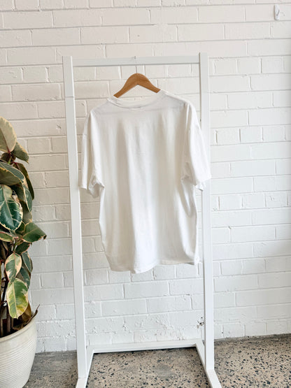 Maku White Bunny Oversized Tee - Size L (12)