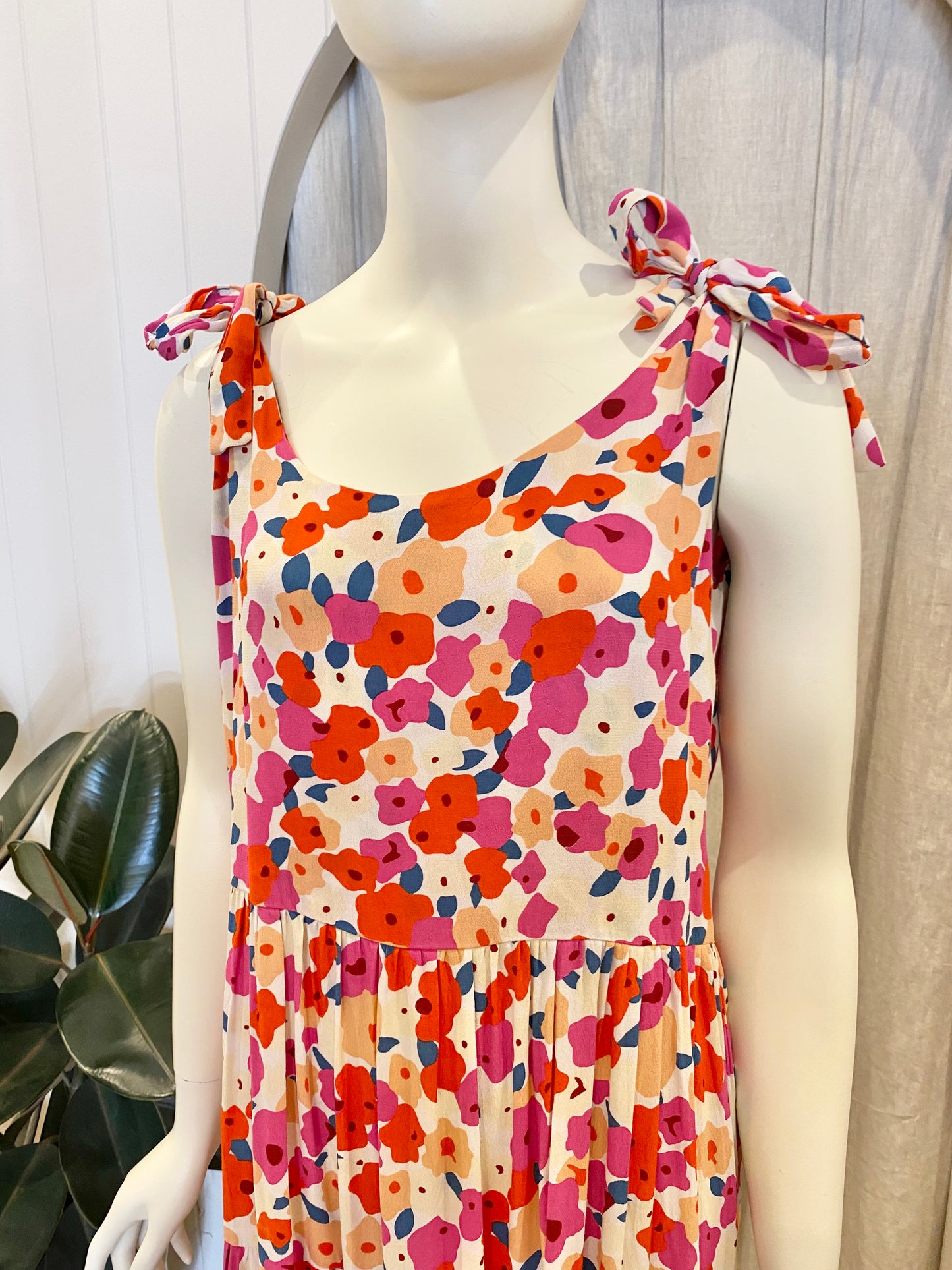 Mister Zimi Floral Midi Dress - Size 14