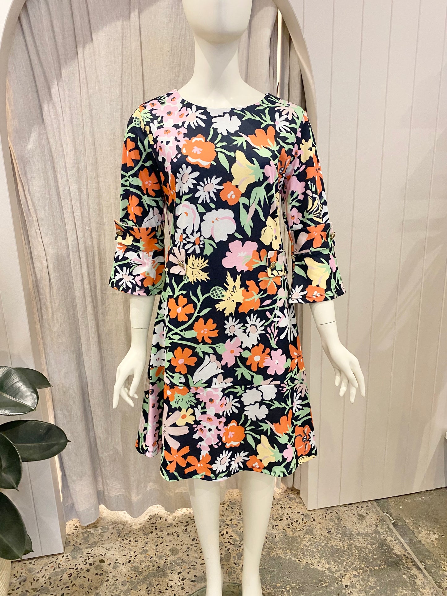 Binny floral shift dress - Size 10