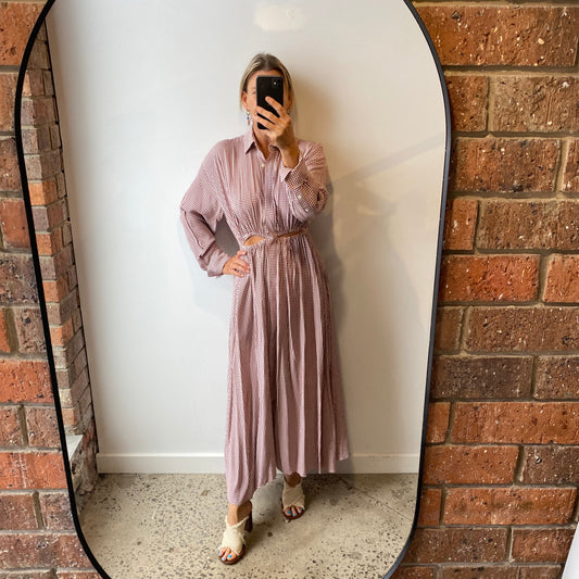 Scanlan Theodore Ruby Gingham Dress - Size 10