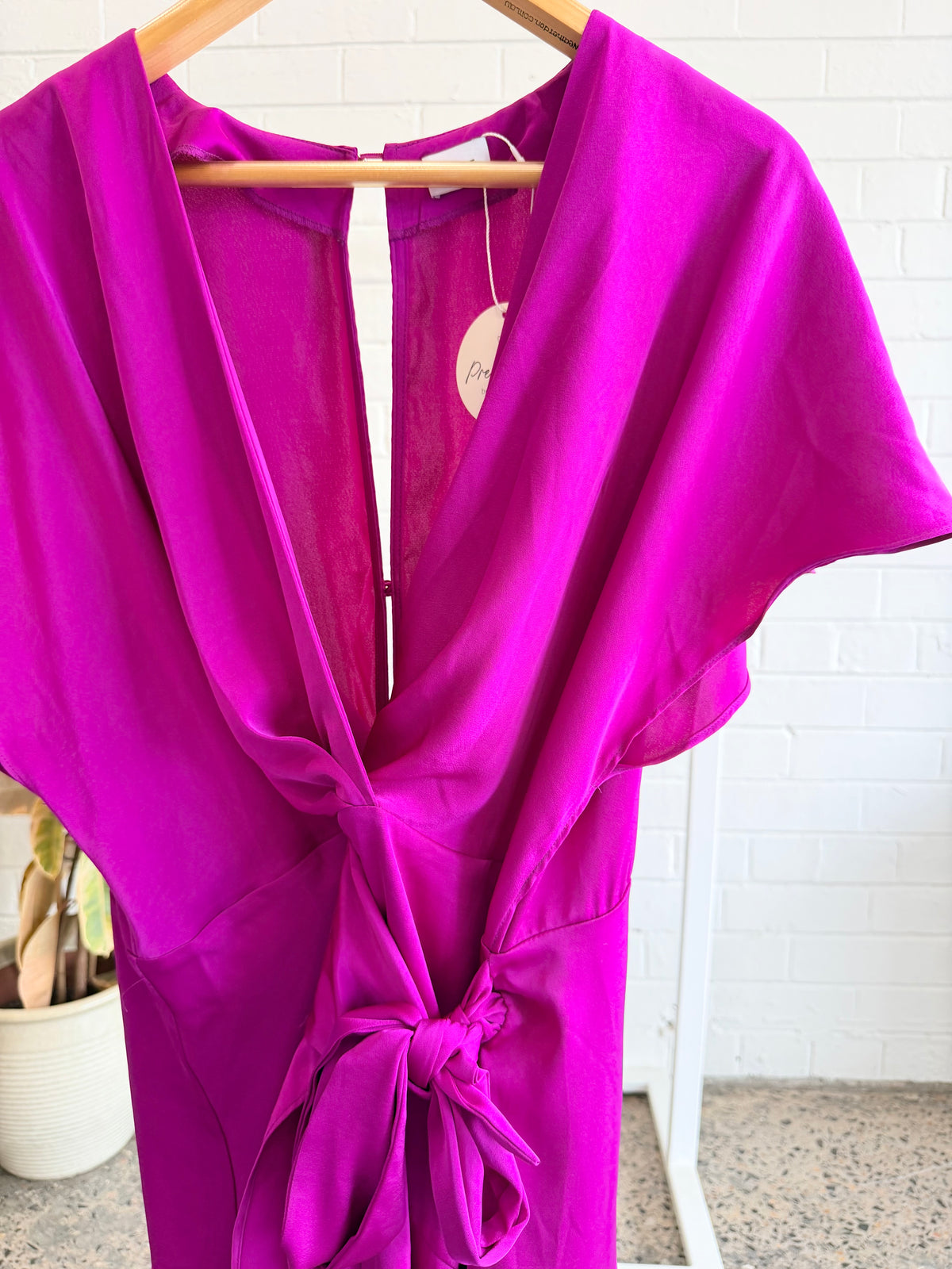 Sheike Magenta Torri Mini Dress - Size 18