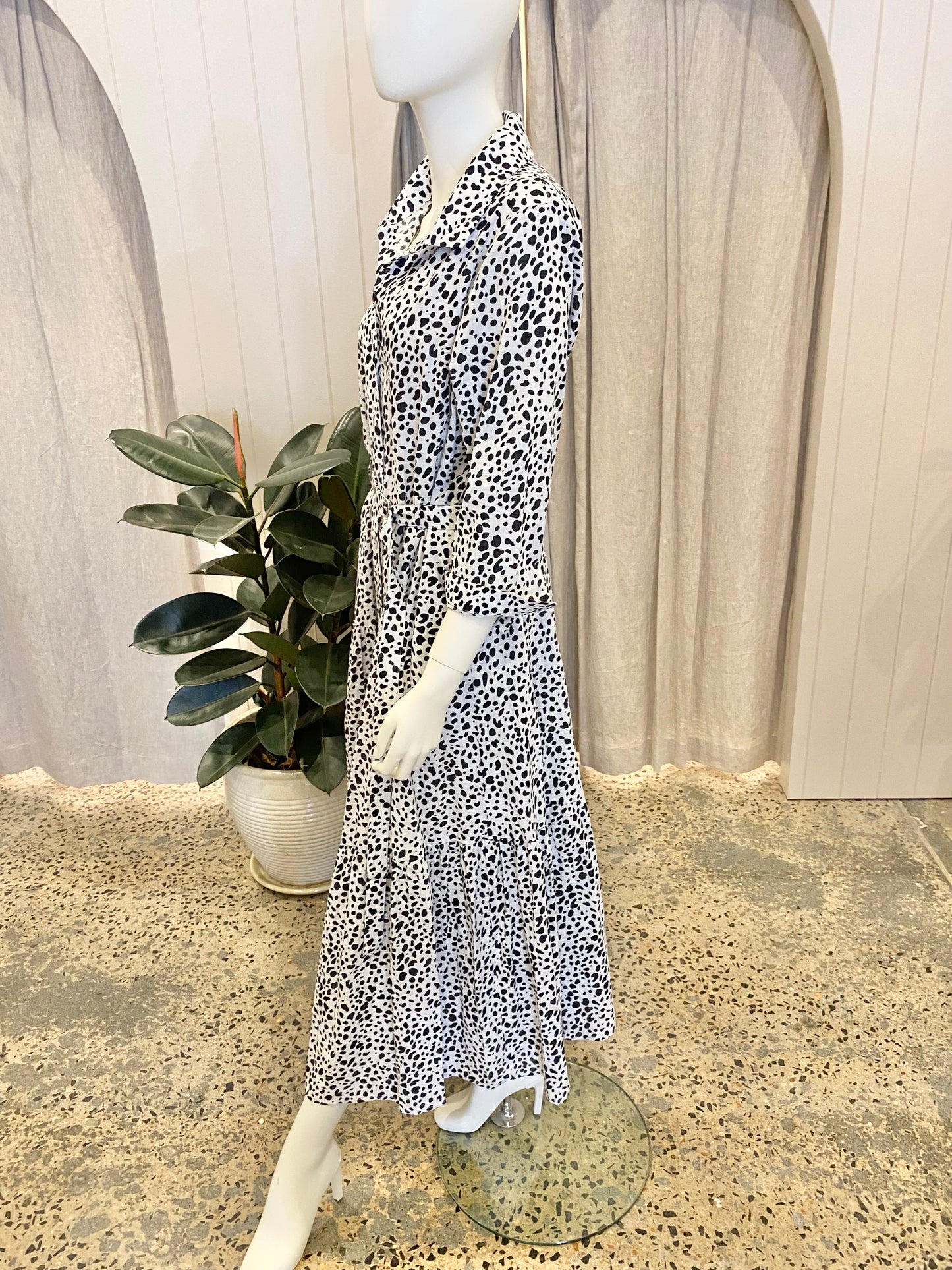 Leoni Polka Dot Shirtdress - Size 18